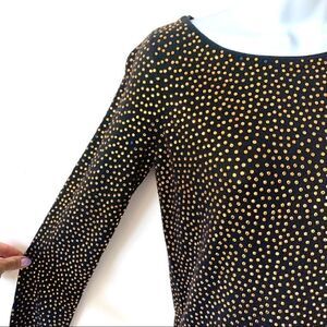 Alice + Olivia Gold Rhinestone Cashmere sweater